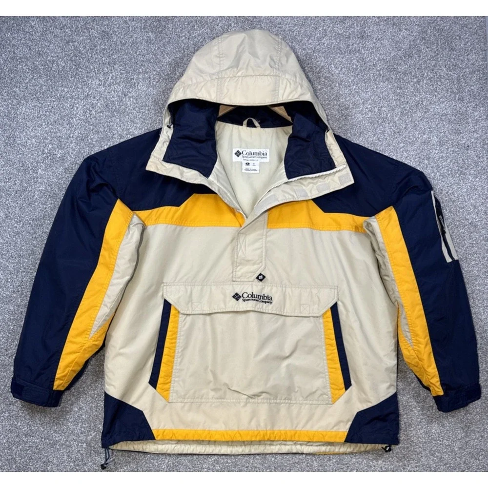 Vintage 1990s Columbia‎ Women XL Insulated Pullover Jacket Hooded Winter